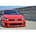 Накладка сплиттер на передний бампер на Volkswagen Golf VI GTI 30TH